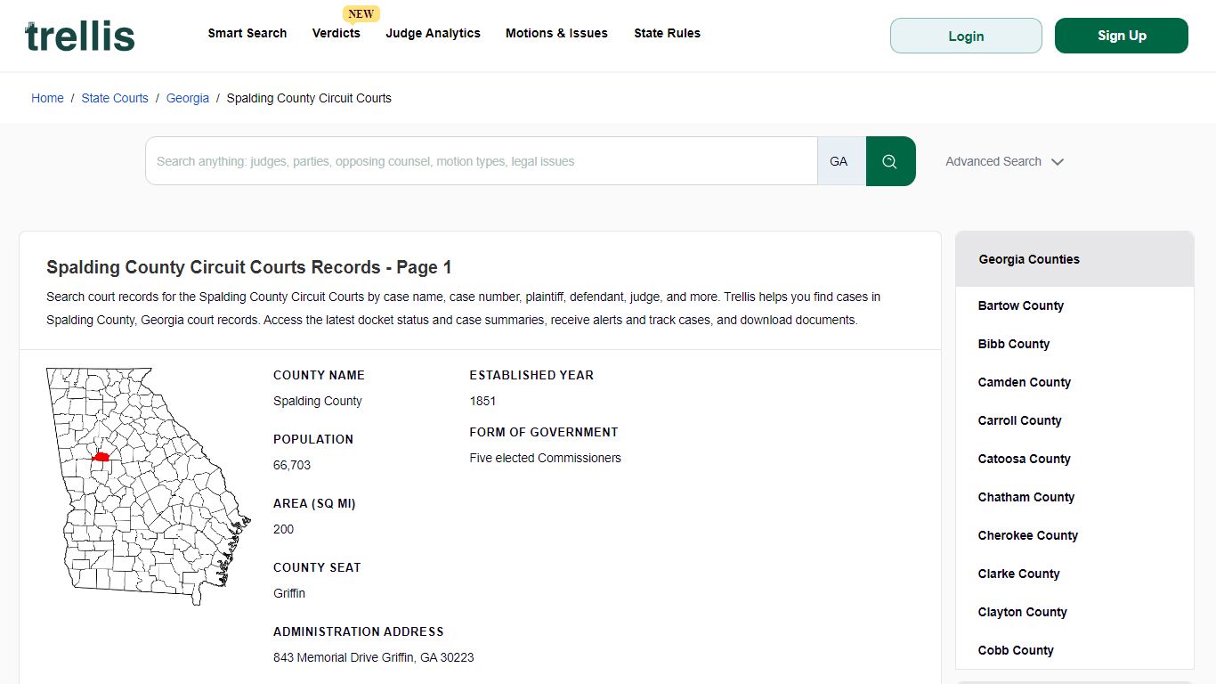 Spalding County Circuit Court Records | Docket Search Georgia Page 1 ...